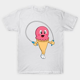 Ice cream at Fitness with Rope T-Shirt